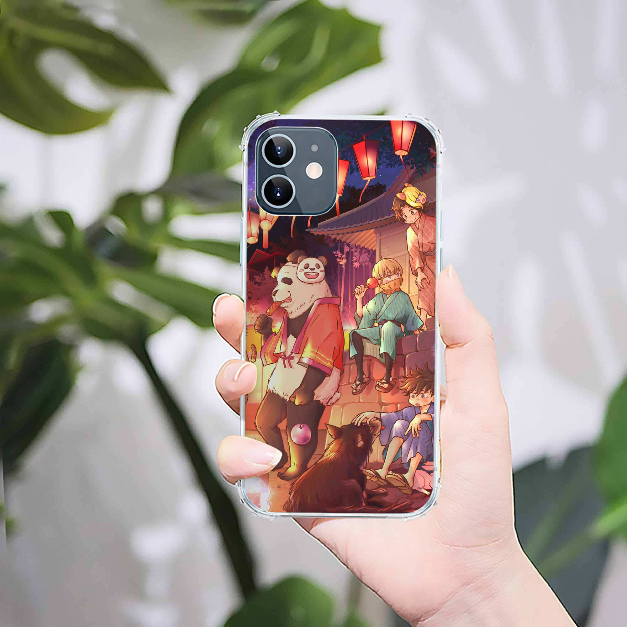 （画像用） 呪術廻戦 Jujutsu Kaisen 【iPhone 12シリーズ対応】透明スマホケース（クリアソフトケース）